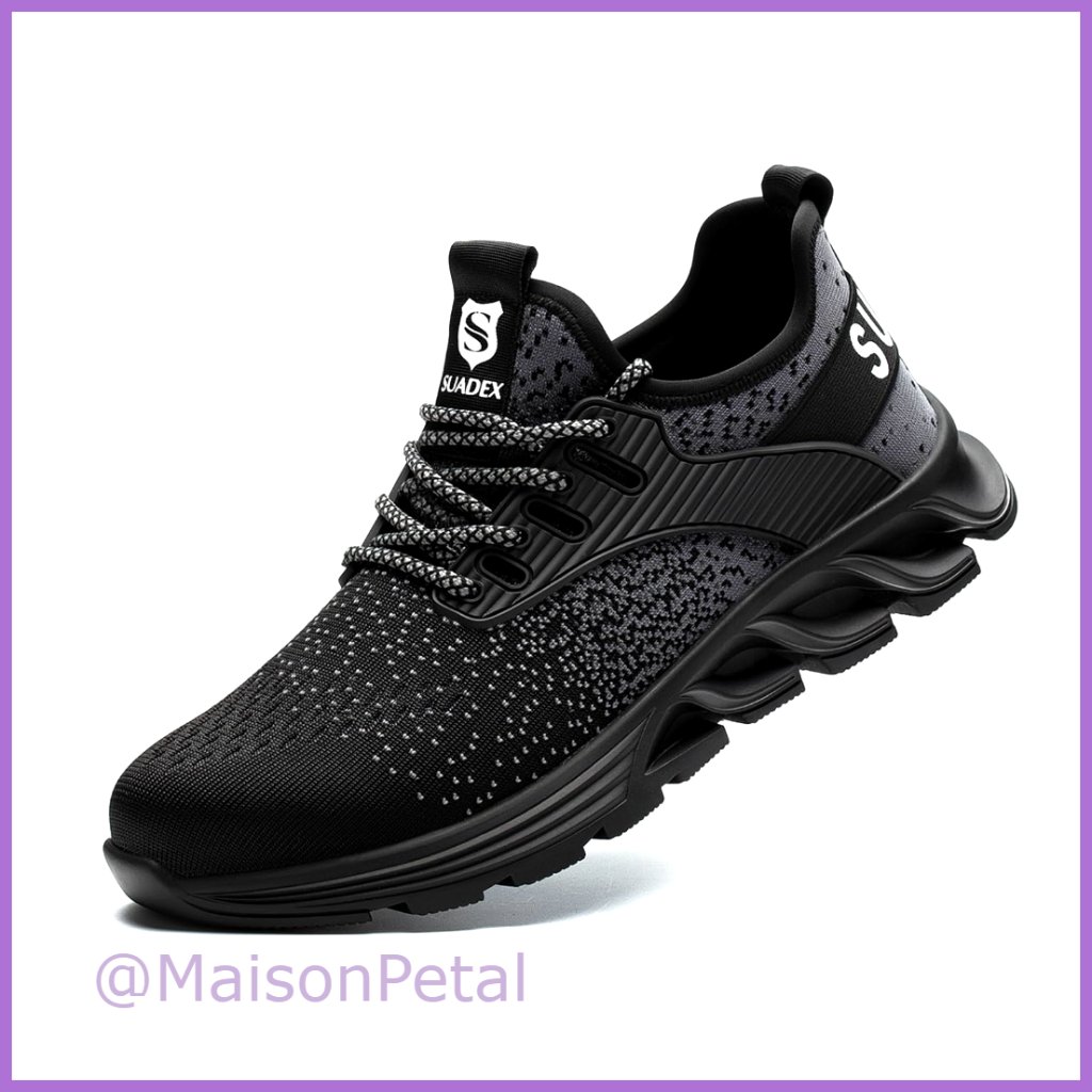 Steel Toe Sneakers Indestructible Work Safety Shoes Slip Resistant Composite Toe